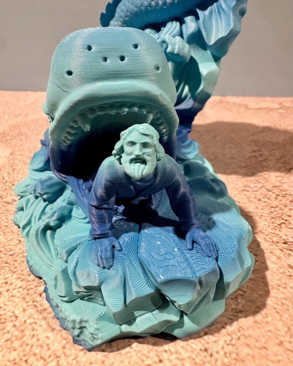 Jonah and the Whale – Christian Statue | Biblical Home Decor | Faith-Based Gift | 3D Printed Religious Sculpture