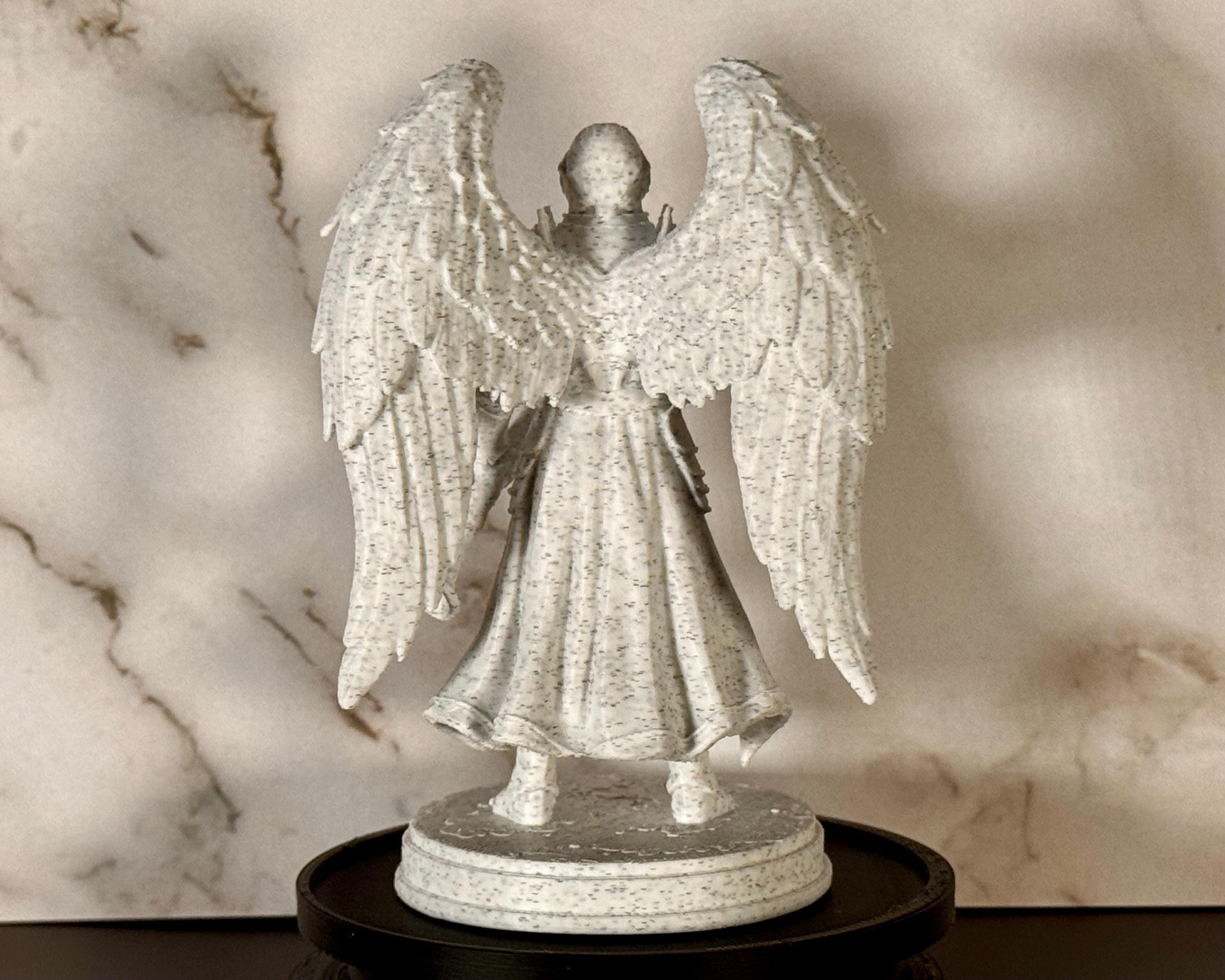 Archangel Gabriel Statue –  3.7 “ Desk Size – Christian Sculpture – Religious Decor – Desktop Series