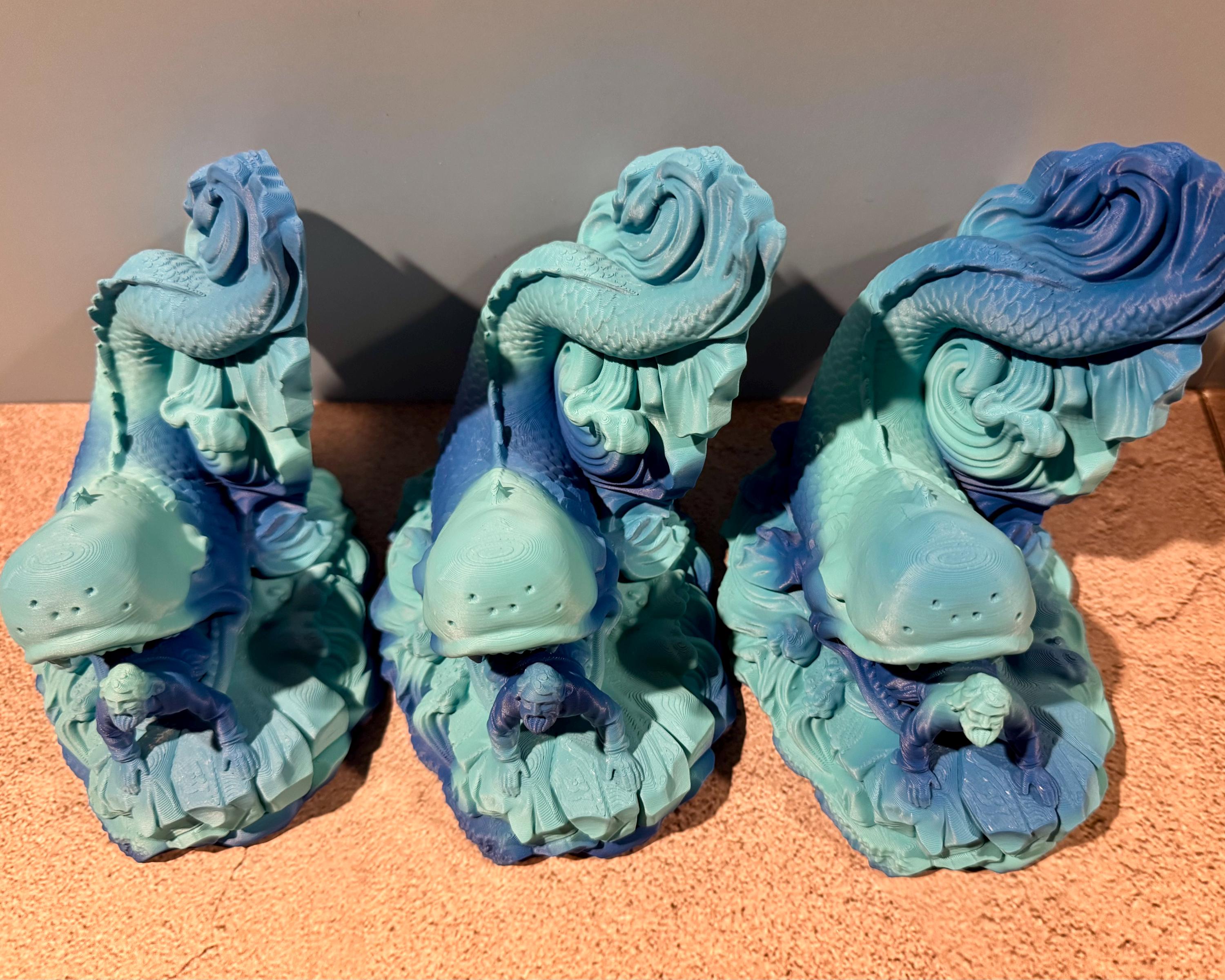 Jonah and the Whale – Christian Statue | Biblical Home Decor | Faith-Based Gift | 3D Printed Religious Sculpture