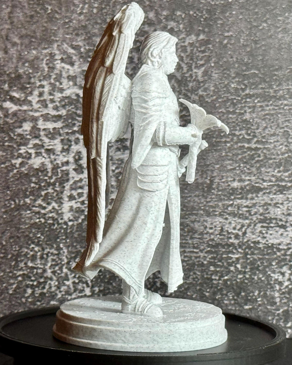Archangel Gabriel Statue – Christian Religious Figurine – Angel with Lily – Faith Decor – Spiritual Gift