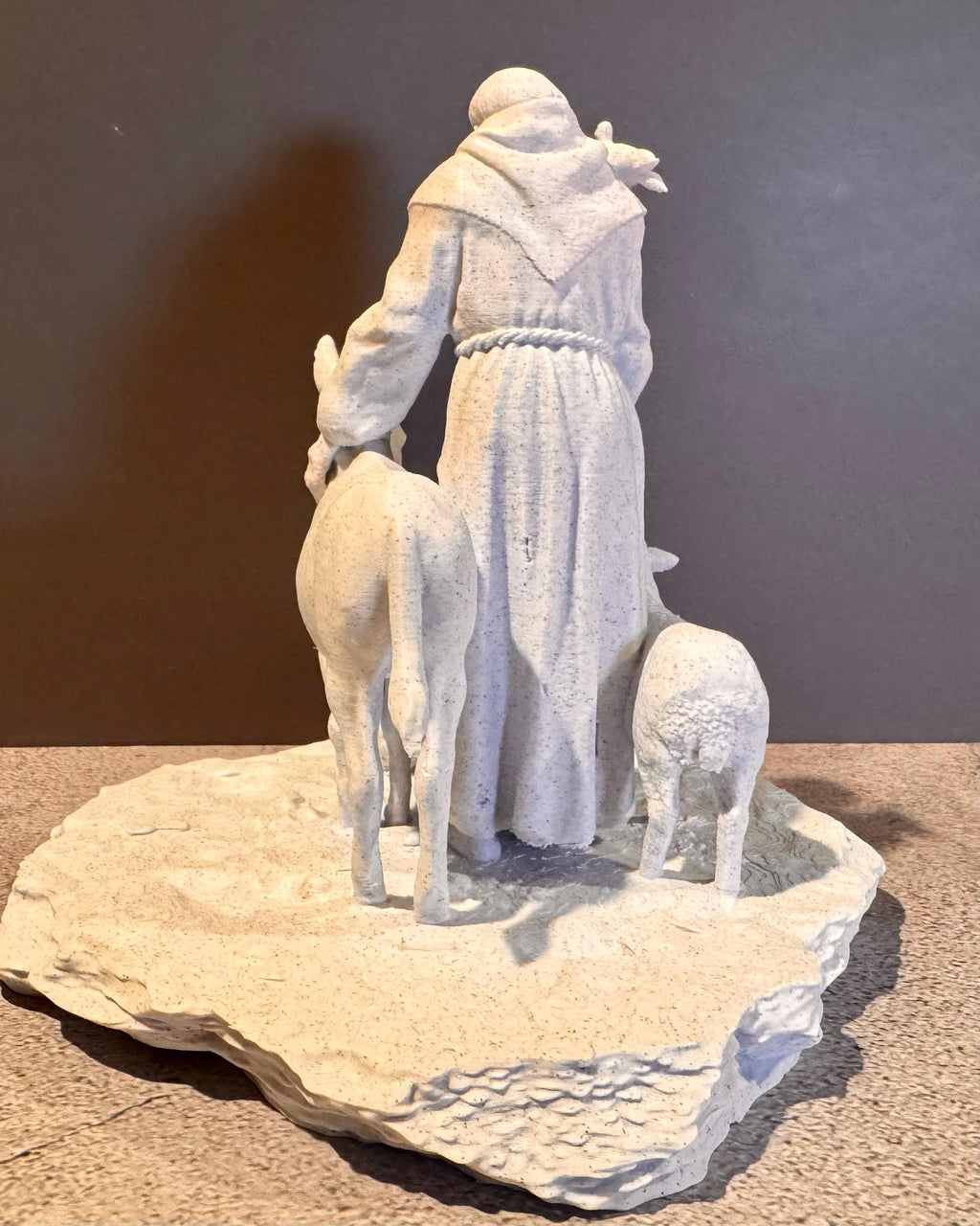 St. Francis Statue with Animals | Patron Saint of Animals | Pet Memorial Catholic Decor
