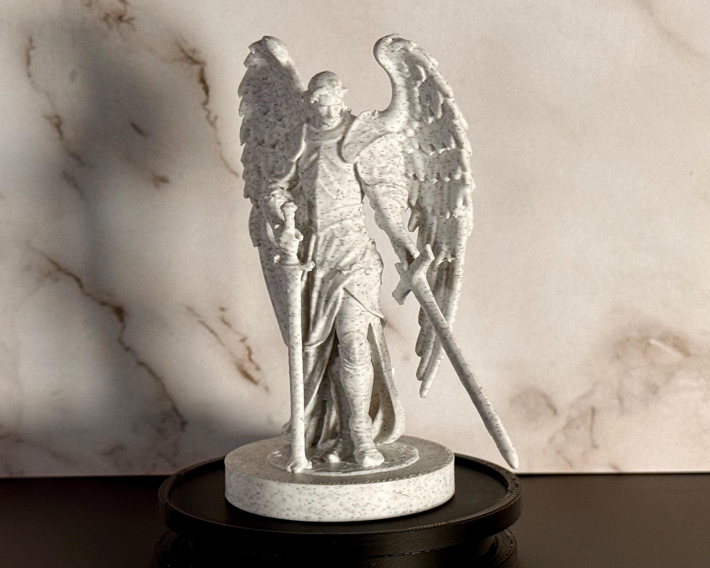 Angelic Warrior - "Send Me" –  3.7 “ Desk Size – Christian Sculpture – Religious Decor – Desktop Series