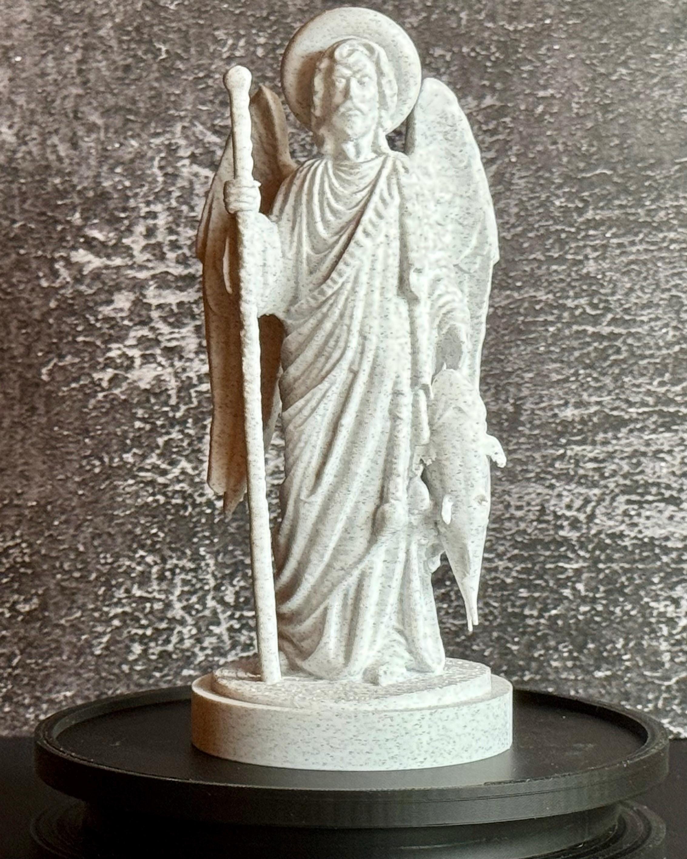 Archangel Raphael Statue – Christian Religious Figurine – Faith Home Decor