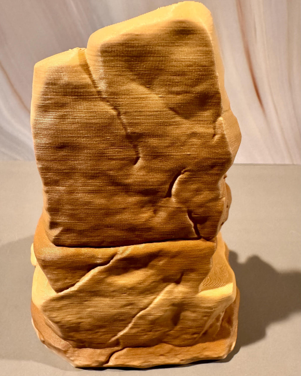 Daniel in Lions Den Sculpture | Sandstone Style Biblical Figure, Faith Decor