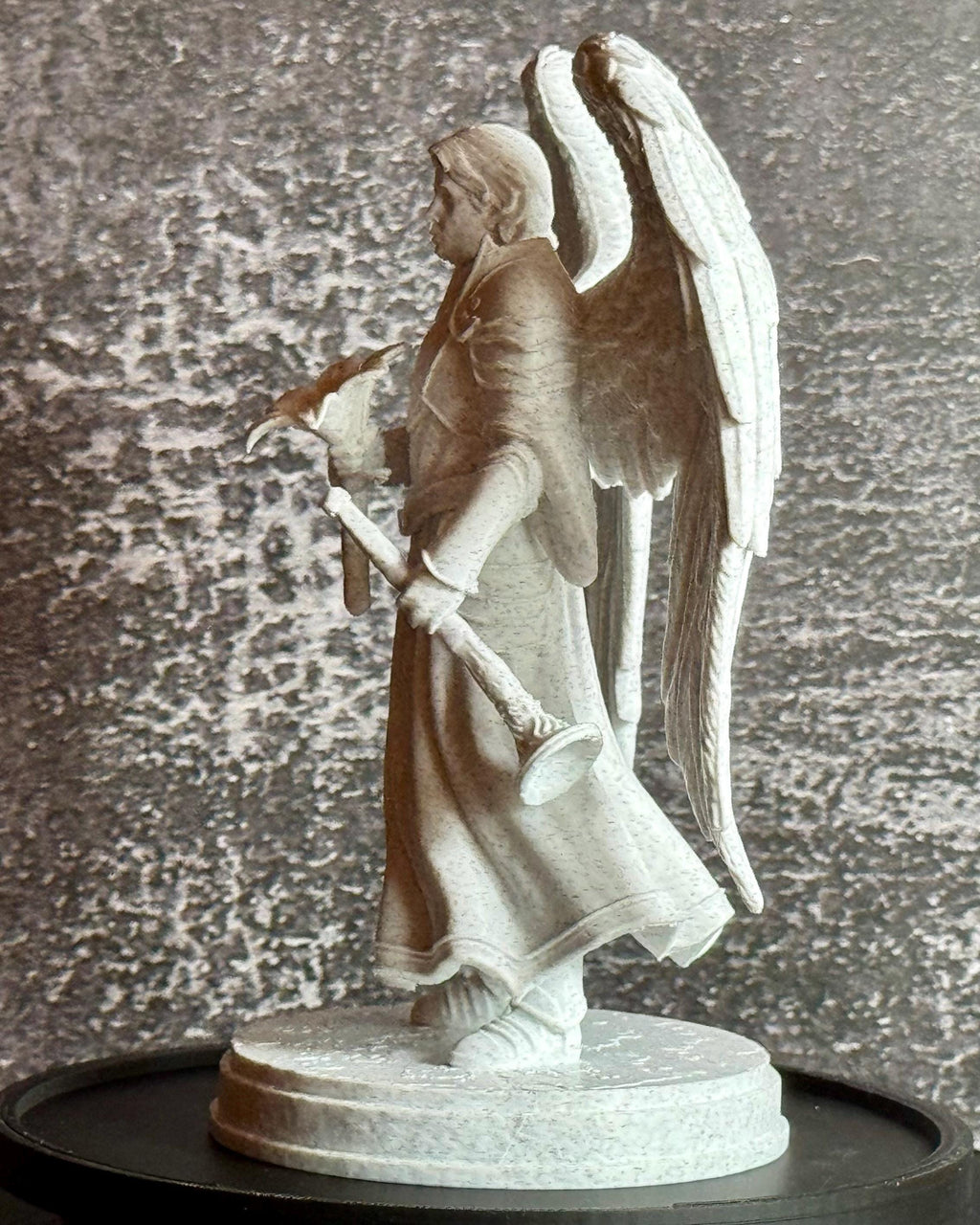 Archangel Gabriel Statue – Christian Religious Figurine – Angel with Lily – Faith Decor – Spiritual Gift