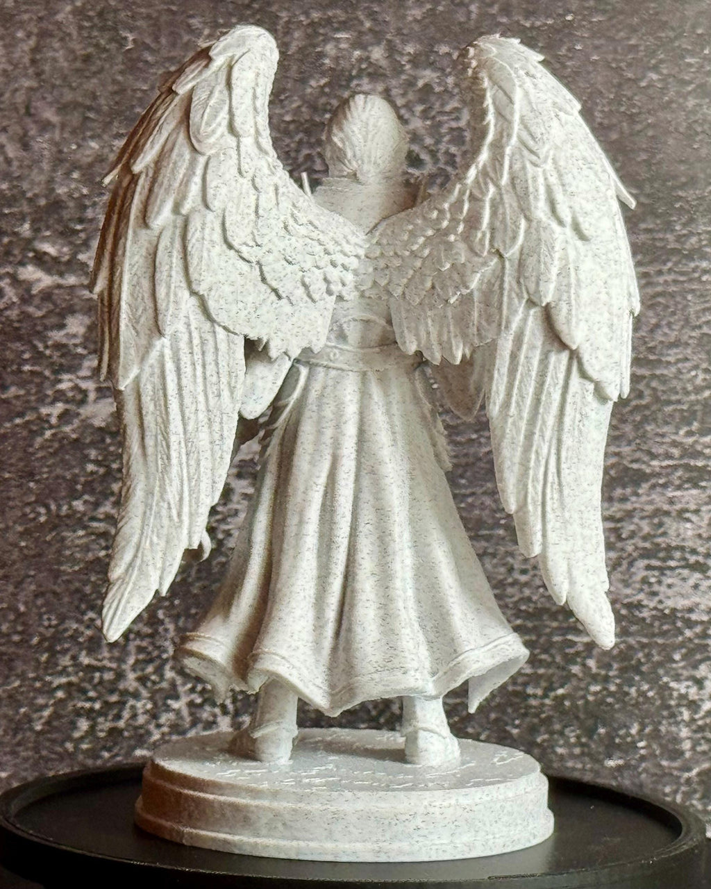 Archangel Gabriel Statue – Christian Religious Figurine – Angel with Lily – Faith Decor – Spiritual Gift