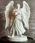 Archangel Gabriel Statue – Christian Religious Figurine – Angel with Lily – Faith Decor – Spiritual Gift