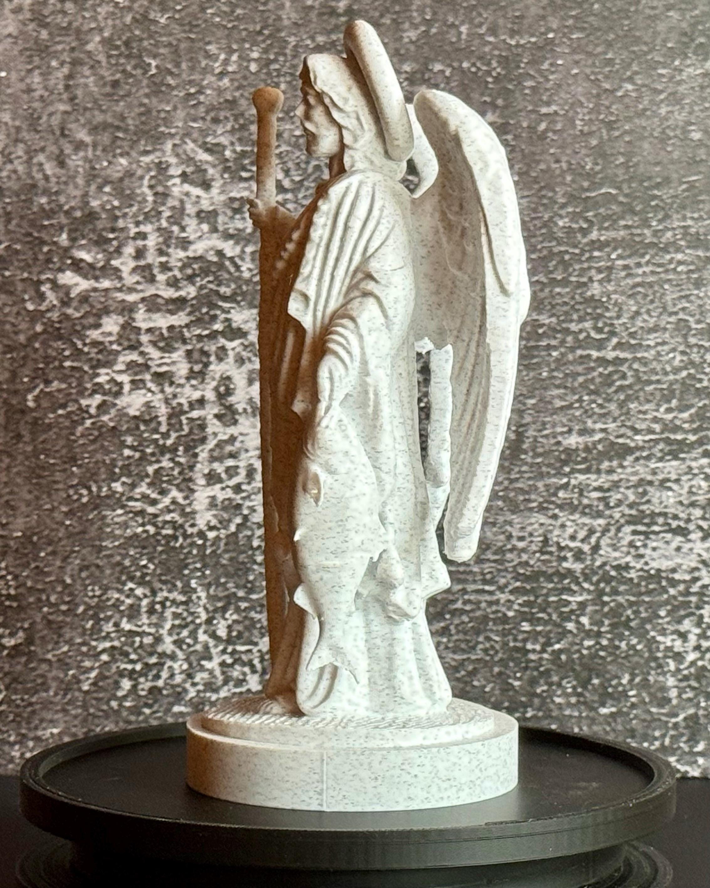 Archangel Raphael Statue – Christian Religious Figurine – Faith Home Decor