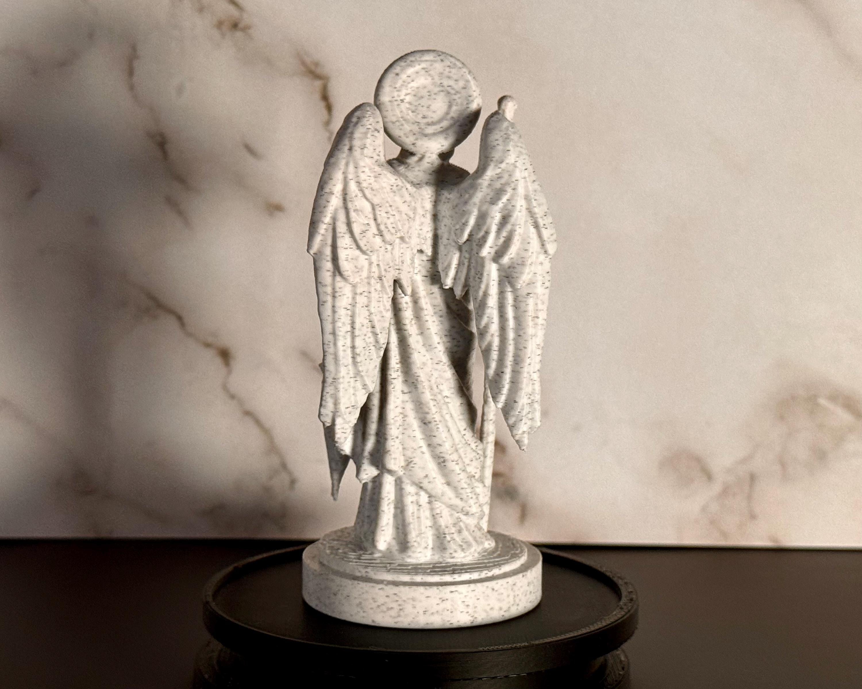 Archangel Raphael Statue –  3.7 “ Desk Size – Christian Sculpture – Religious Decor – Desktop Series