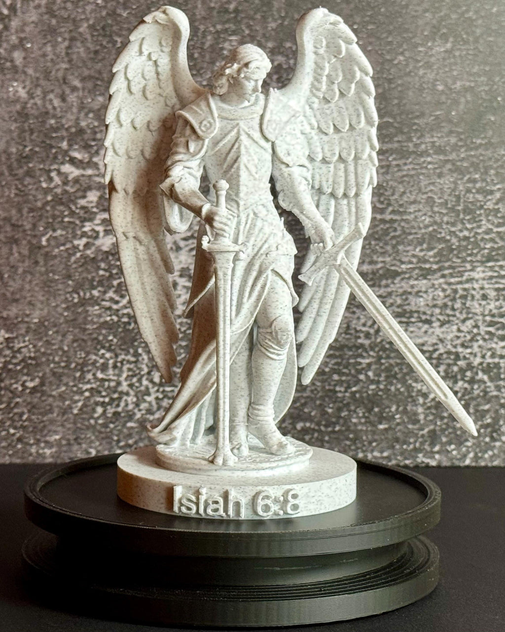 Archangel Statue – Isaiah 6:8 – “Here I Am Send Me” – Christian Religious Figurine – Faith Decor
