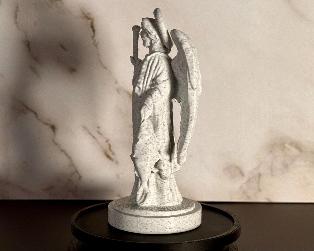 Archangel Raphael Statue –  3.7 “ Desk Size – Christian Sculpture – Religious Decor – Desktop Series