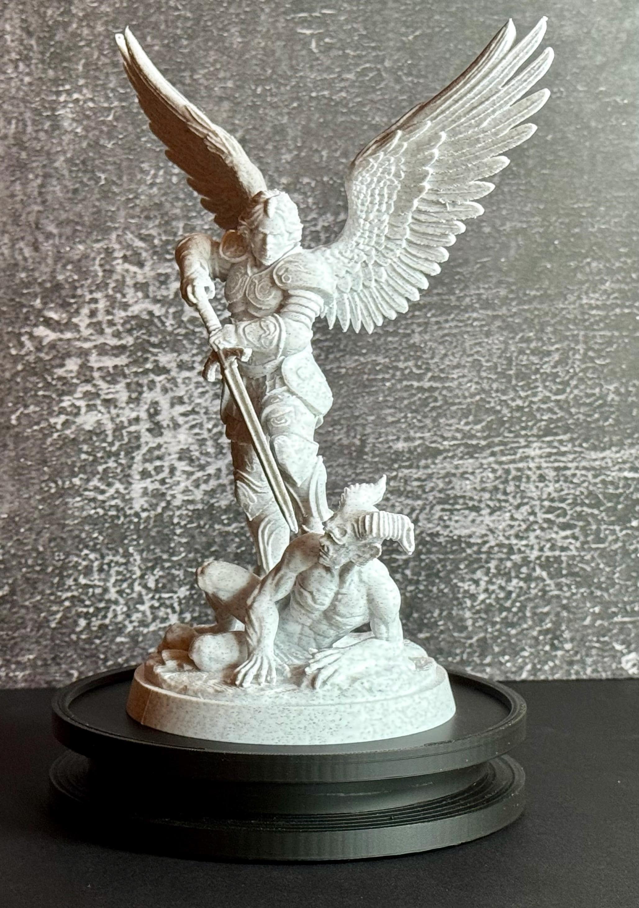 Archangel Michael Statue – 7.7  Inch Religious Sculpture – Christian Home Decor – Large Angel Figurine